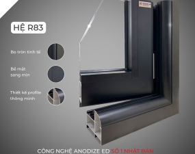 Cửa ĐI Nhôm Trượt MAXPRO JP Nhật Hệ 83